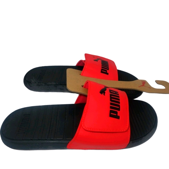 Puma Other - NEW Puma Cool Cat V Red Sport Slides Size 12